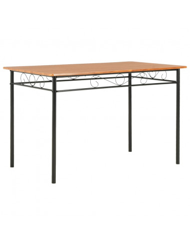 Tavolo da Pranzo Marrone 120x70x75 cm MDF