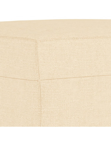 Panca crema 70x35x41 cm in Tessuto