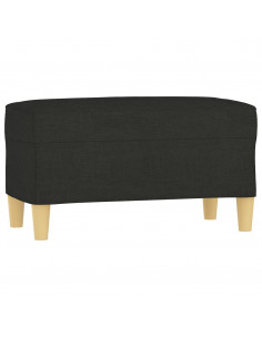 Panca Nero 70x35x41 cm in Tessuto 2