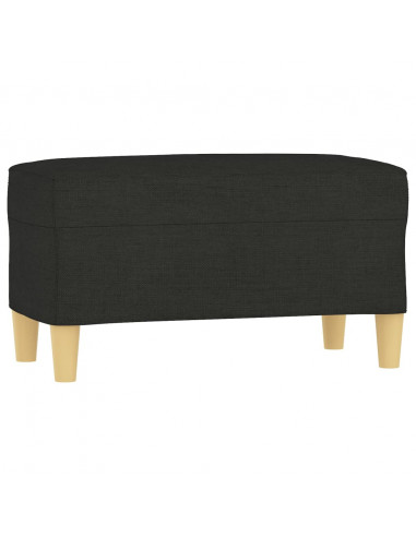 Panca Nero 70x35x41 cm in Tessuto