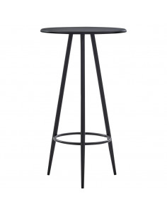 Tavolo da Bar Nero 60x107,5 cm in MDF 2