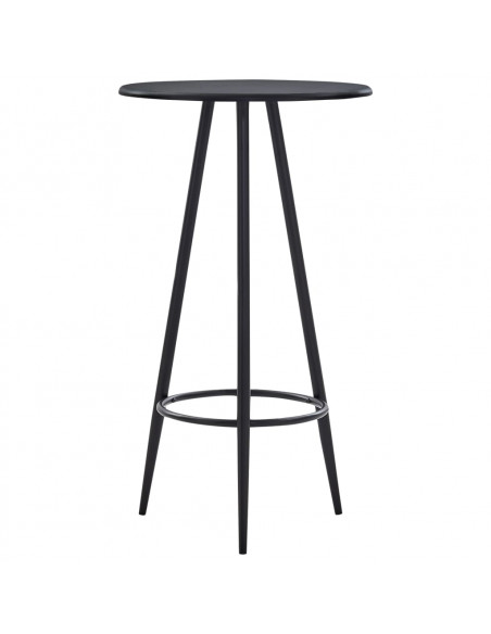 Tavolo da Bar Nero 60x107,5 cm in MDF