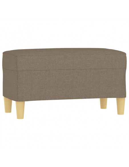Panca tortora 70x35x41 cm in Tessuto