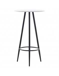 Tavolo da Bar Bianco 60x107,5 cm in MDF 2