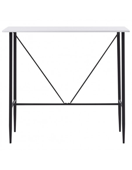 Tavolo da Bar Bianco 120x60x110 cm in MDF