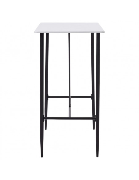 Tavolo da Bar Bianco 120x60x110 cm in MDF