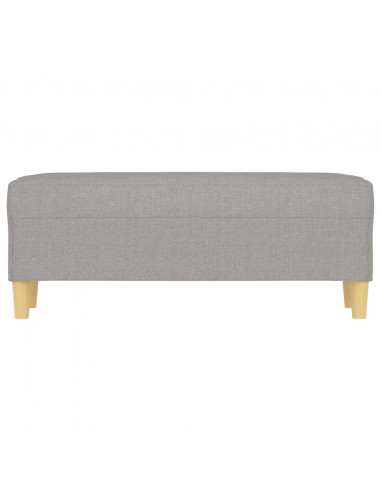 Panca Grigio chiaro 100x35x41 cm in Tessuto