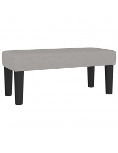 Panca Grigio Chiaro 70x30x30 cm in Tessuto 2