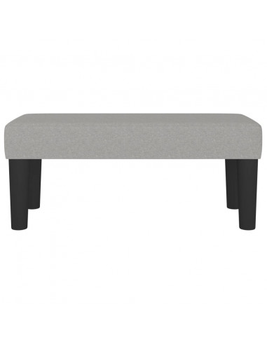 Panca Grigio Chiaro 70x30x30 cm in Tessuto