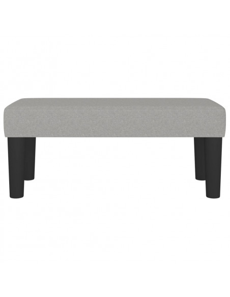 Panca Grigio Chiaro 70x30x30 cm in Tessuto