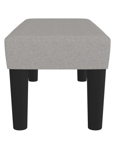 Panca Grigio Chiaro 70x30x30 cm in Tessuto