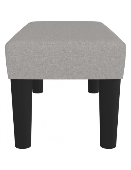 Panca Grigio Chiaro 70x30x30 cm in Tessuto