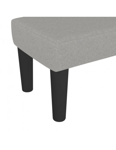 Panca Grigio Chiaro 70x30x30 cm in Tessuto