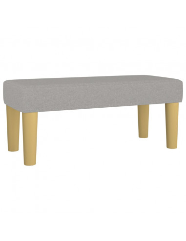 Panca Grigio Chiaro 70x30x30 cm in Tessuto