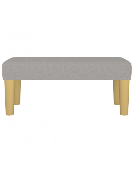 Panca Grigio Chiaro 70x30x30 cm in Tessuto