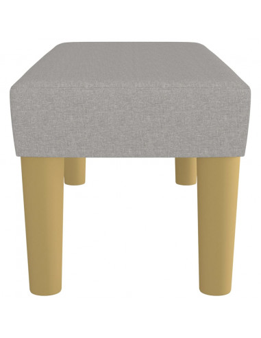 Panca Grigio Chiaro 70x30x30 cm in Tessuto