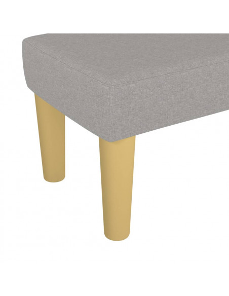 Panca Grigio Chiaro 70x30x30 cm in Tessuto