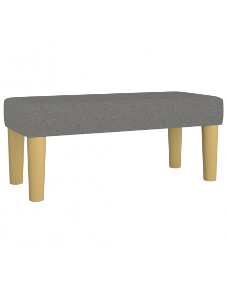 Panca Grigio Scuro 70x30x30 cm in Tessuto