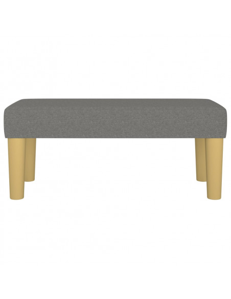 Panca Grigio Scuro 70x30x30 cm in Tessuto