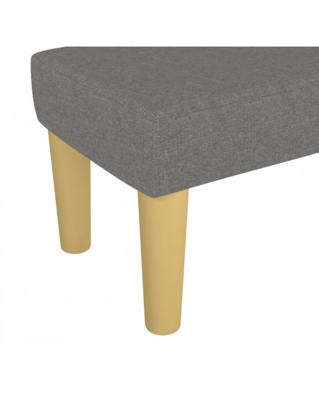 Panca Grigio Scuro 70x30x30 cm in Tessuto