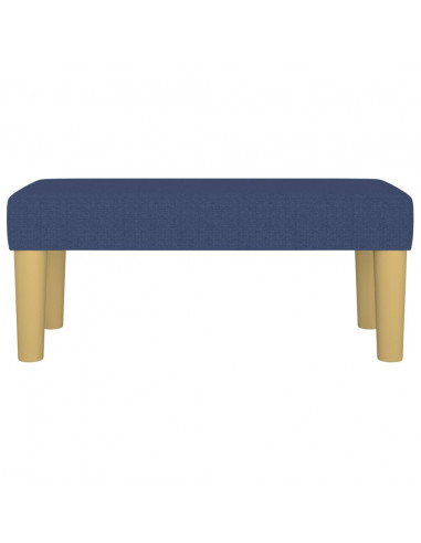 Panca Blu 70x30x30 cm in Tessuto