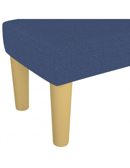 Panca Blu 70x30x30 cm in Tessuto