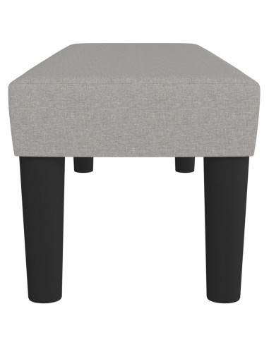 Panca Grigio Chiaro 100x30x30 cm in Tessuto