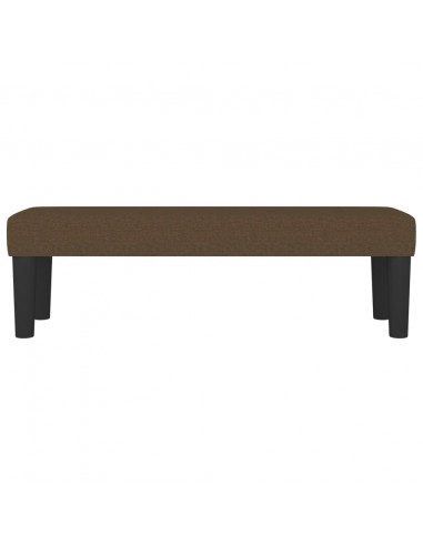 Panca Marrone Scuro 100x30x30 cm in Tessuto