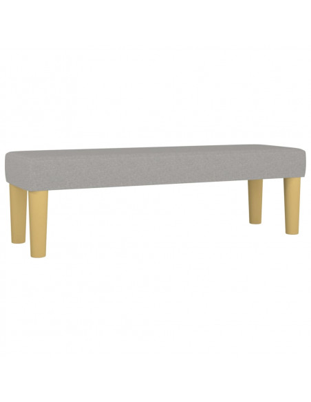Panca Grigio Chiaro 100x30x30 cm in Tessuto