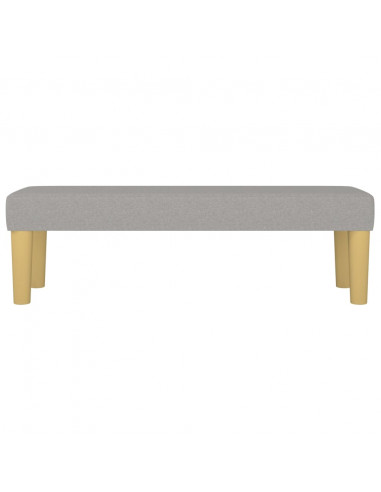 Panca Grigio Chiaro 100x30x30 cm in Tessuto