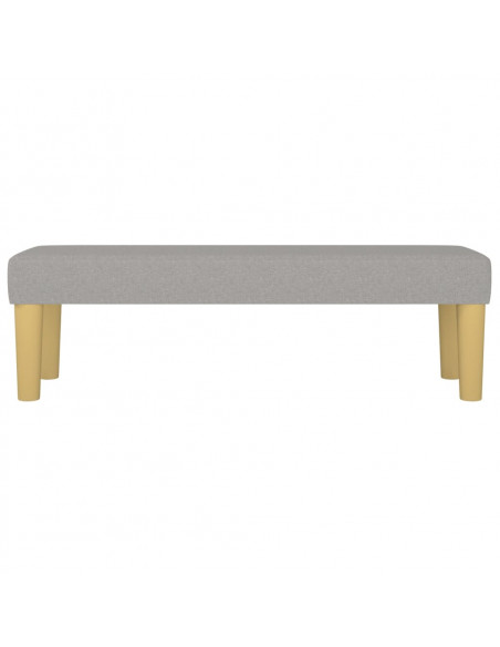 Panca Grigio Chiaro 100x30x30 cm in Tessuto