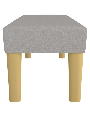 Panca Grigio Chiaro 100x30x30 cm in Tessuto
