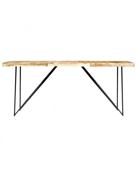 Tavolo da Pranzo 180x90x76 cm in Legno Massello di Mango