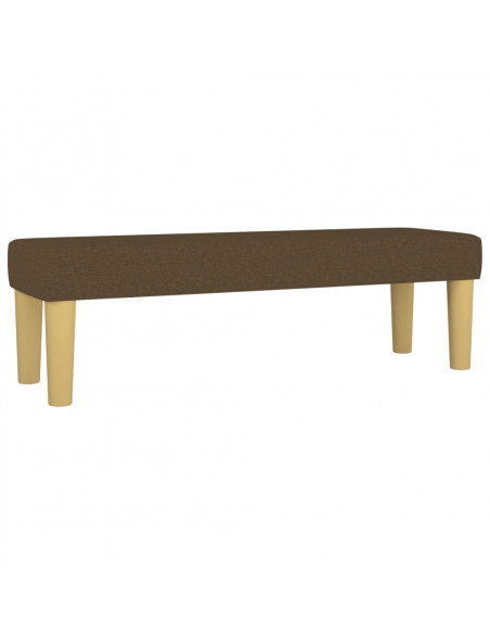 Panca Marrone Scuro 100x30x30 cm in Tessuto