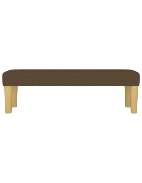 Panca Marrone Scuro 100x30x30 cm in Tessuto