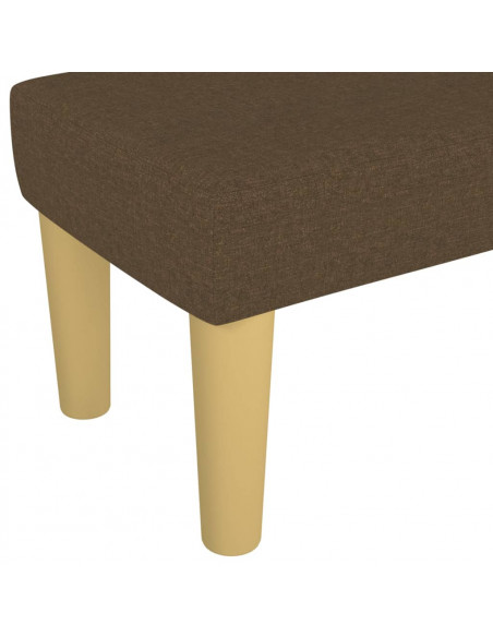Panca Marrone Scuro 100x30x30 cm in Tessuto