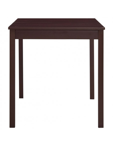 Tavolo da Pranzo Marrone Scuro 140x70x73 cm in Legno di Pino
