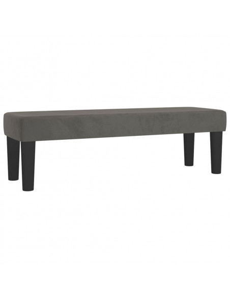 Panca Grigio Scuro 100x30x30 cm in Velluto