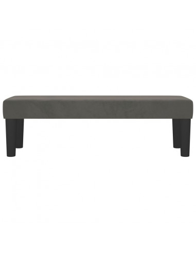 Panca Grigio Scuro 100x30x30 cm in Velluto