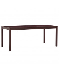 Tavolo da Pranzo Marrone Scuro 180x90x73 cm in Legno di Pino 2