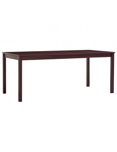 Tavolo da Pranzo Marrone Scuro 180x90x73 cm in Legno di Pino