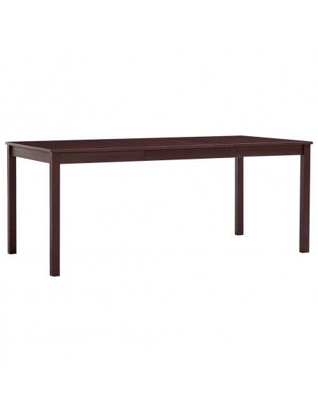 Tavolo da Pranzo Marrone Scuro 180x90x73 cm in Legno di Pino