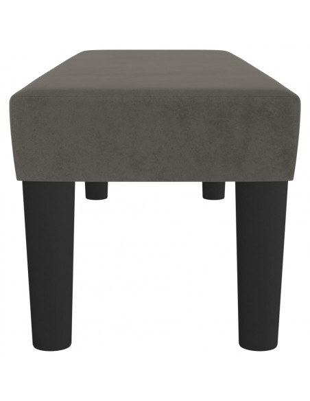 Panca Grigio Scuro 100x30x30 cm in Velluto
