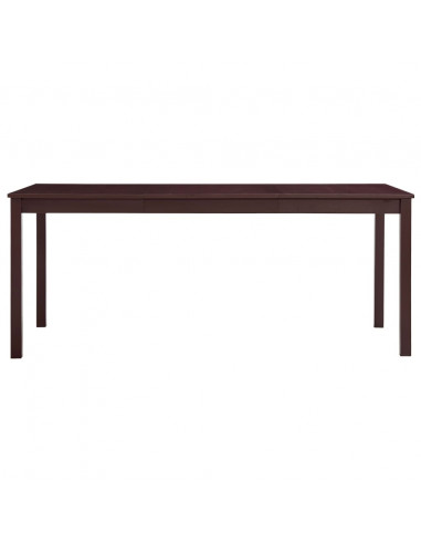 Tavolo da Pranzo Marrone Scuro 180x90x73 cm in Legno di Pino