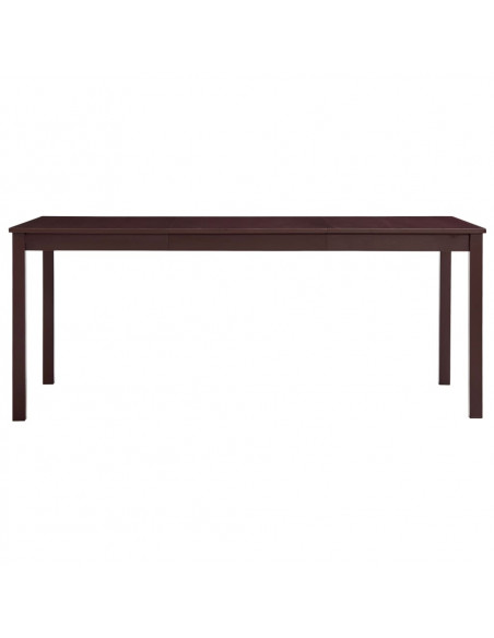 Tavolo da Pranzo Marrone Scuro 180x90x73 cm in Legno di Pino