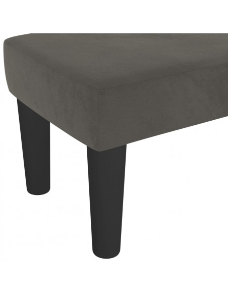 Panca Grigio Scuro 100x30x30 cm in Velluto