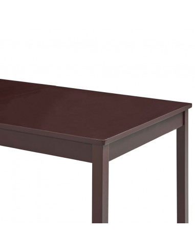 Tavolo da Pranzo Marrone Scuro 180x90x73 cm in Legno di Pino