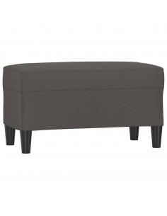 Panca Grigia 70x35x41 cm in Similpelle 2