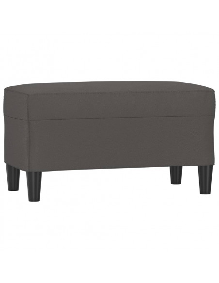 Panca Grigia 70x35x41 cm in Similpelle