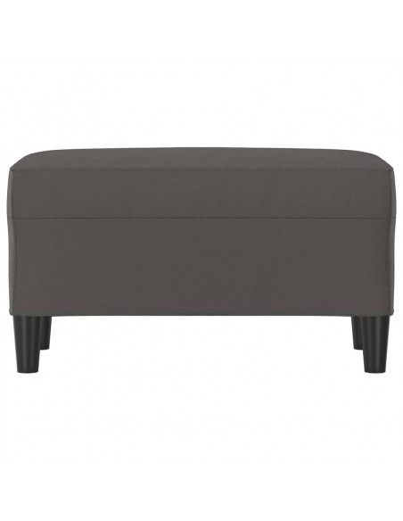 Panca Grigia 70x35x41 cm in Similpelle